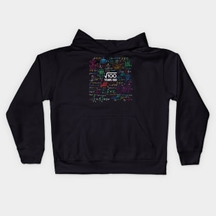 Square Root of 100 10 Year Old Math Lovers 10th Birthday Kids Hoodie